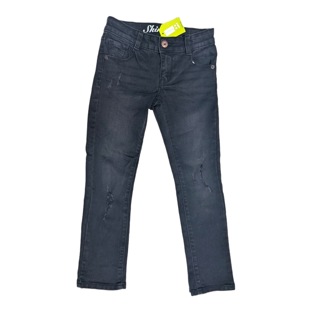 Crazy 8 Girls size 6 Distressed Black Jeans